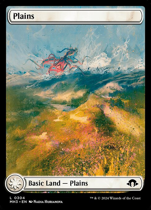 MTG Plains MH3 304 Full Art Eldrazi Land Nonfoil