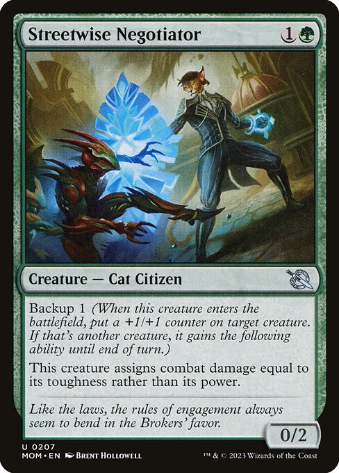 MTG Streetwise Negotiator MOM 207 Regular Foil