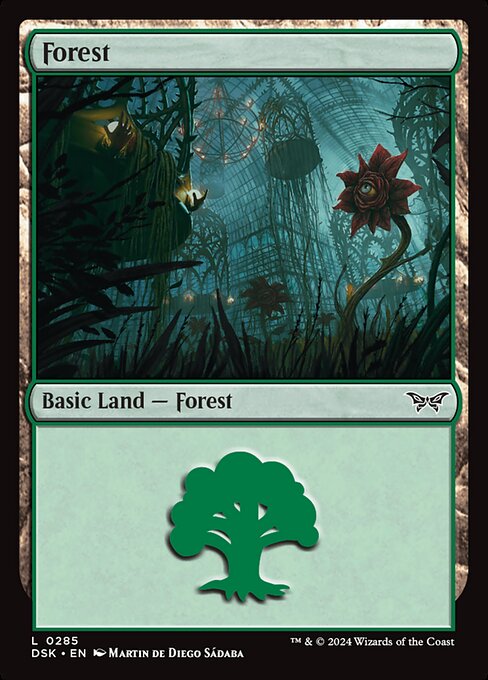 MTG Forest DSK 285 Regular Foil