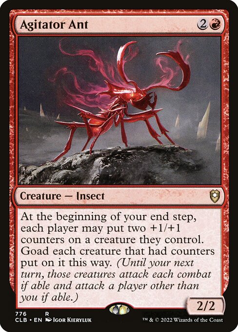MTG Agitator Ant CLB 776 Commander Deck Nonfoil