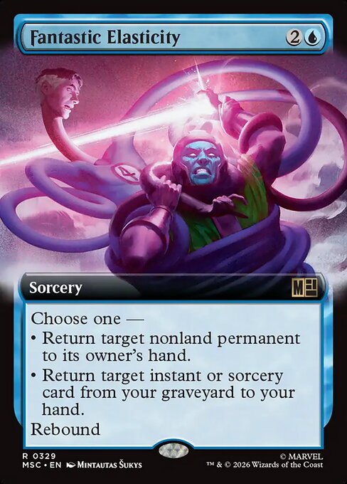 MTG Fantastic Elasticity MSC 329 Extended Art Nonfoil