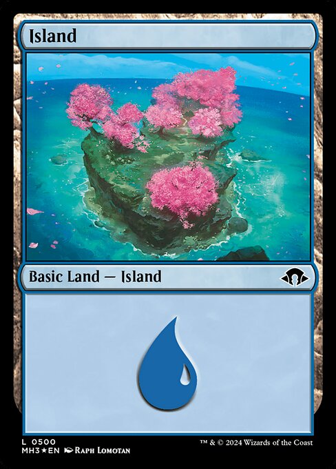 MTG Island MH3 500 Ripple Foil Ripple Foil