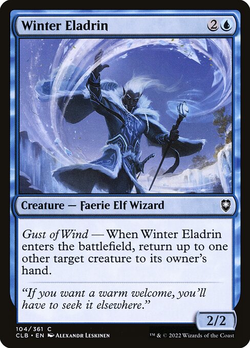 MTG Winter Eladrin CLB 104 Regular Nonfoil