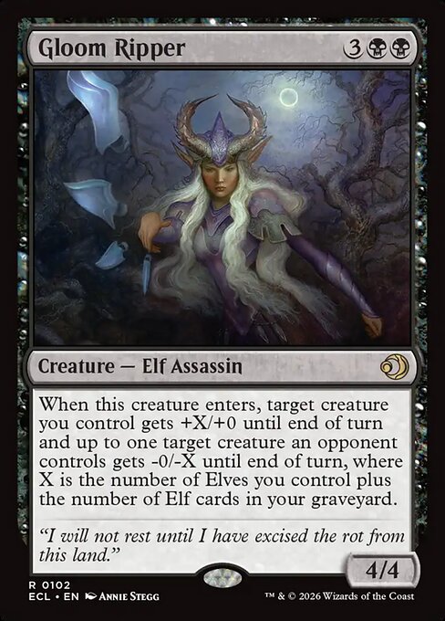 MTG Gloom Ripper ECL 102 Regular Foil