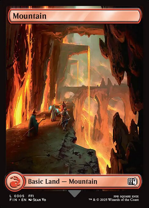 MTG Mountain FIN 305 Regular Foil