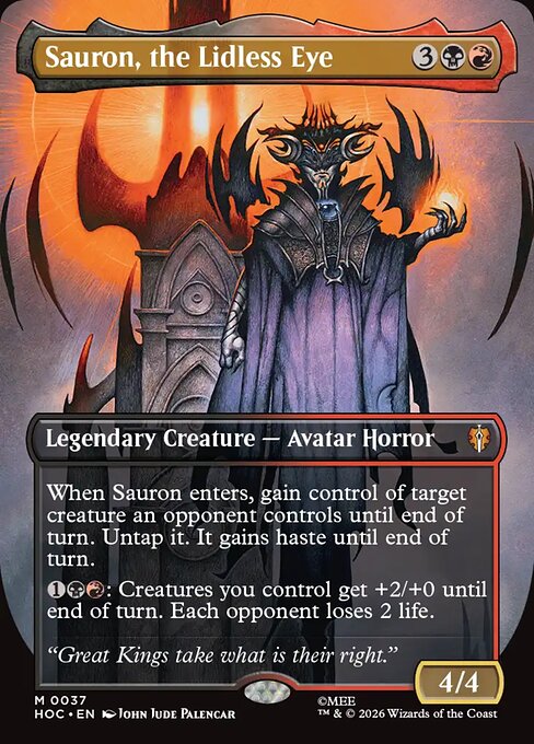 MTG Sauron, the Lidless Eye HOC 037 Regular Foil