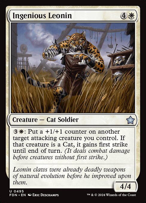 MTG Ingenious Leonin FDN 495 Beginner Box Nonfoil