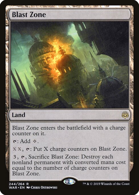 MTG Blast Zone WAR 244 Standard Nonfoil front