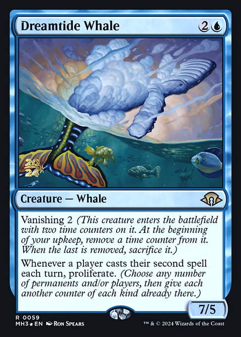 MTG Dreamtide Whale PMH3 059s Prerelease Foil