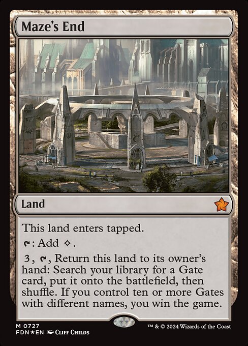 MTG Maze's End FDN 727 Starter Collection Foil