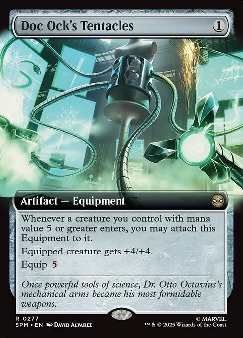 MTG Doc Ock's Tentacles SPM 277 Extended Art Nonfoil