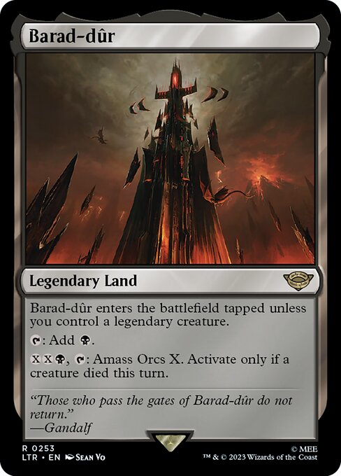MTG Barad-dûr LTR 253 Regular Nonfoil