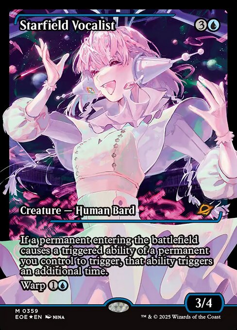 MTG Starfield Vocalist EOE 359 Japan Showcase Foil