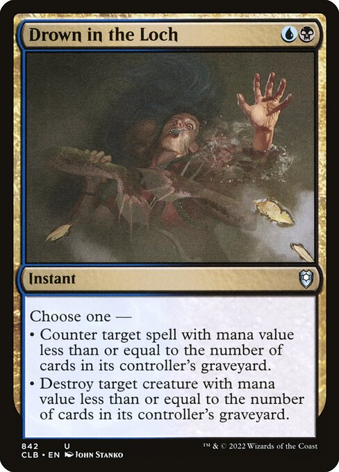 MTG Drown in the Loch CLB 842 Commander Deck Nonfoil