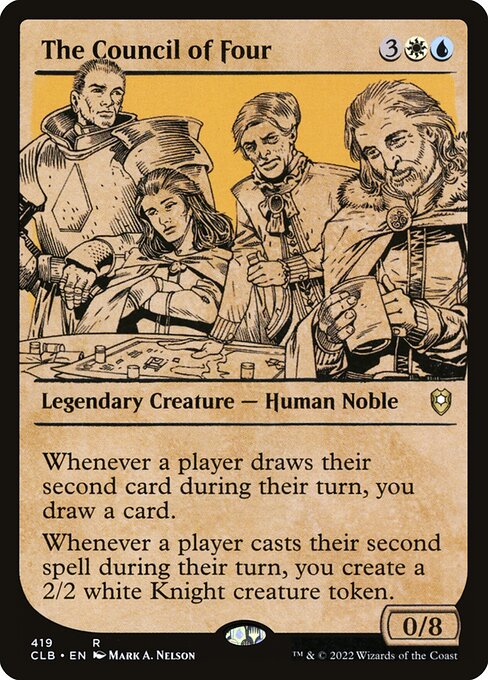 MTG The Council of Four CLB 419 Showcase Rulebook Foil