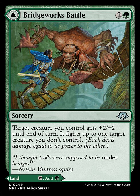 MTG Bridgeworks Battle // Tanglespan Bridgeworks MH3 249 Regular Foil