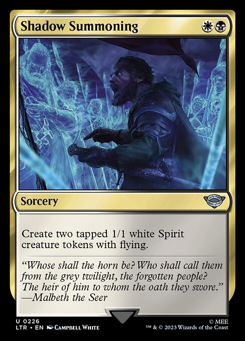 MTG Shadow Summoning LTR 226 Regular Foil