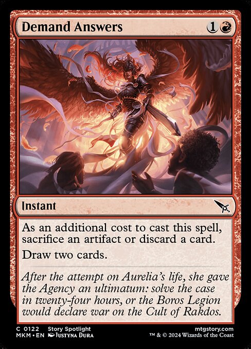 MTG Demand Answers MKM 122 Regular Nonfoil