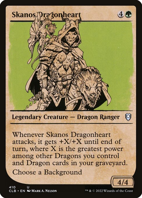 MTG Skanos Dragonheart CLB 410 Showcase Rulebook Nonfoil