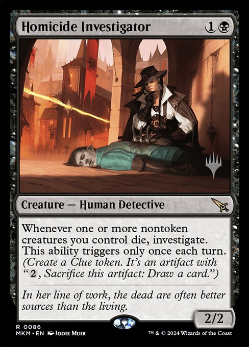 MTG Homicide Investigator PMKM 086p Promo Pack Nonfoil