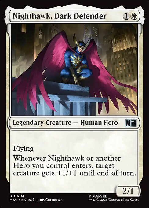 MTG Nighthawk, Dark Defender MSC 604 Regular Foil