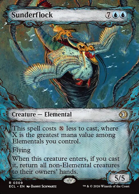 MTG Sunderflock ECL 309 Borderless Foil