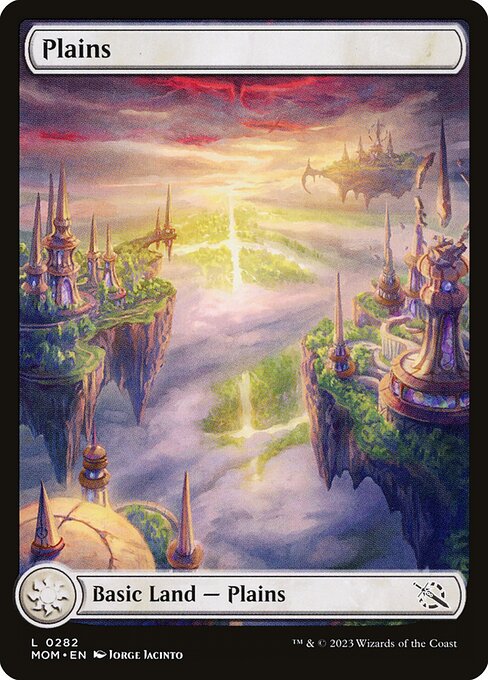 MTG Plains MOM 282 Full Art Basic Land Nonfoil