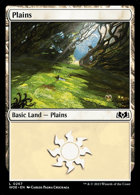MTG Plains WOE 267 Regular Foil
