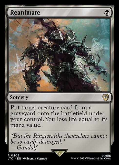 MTG Reanimate LTC 206 Alternate Art Nonfoil