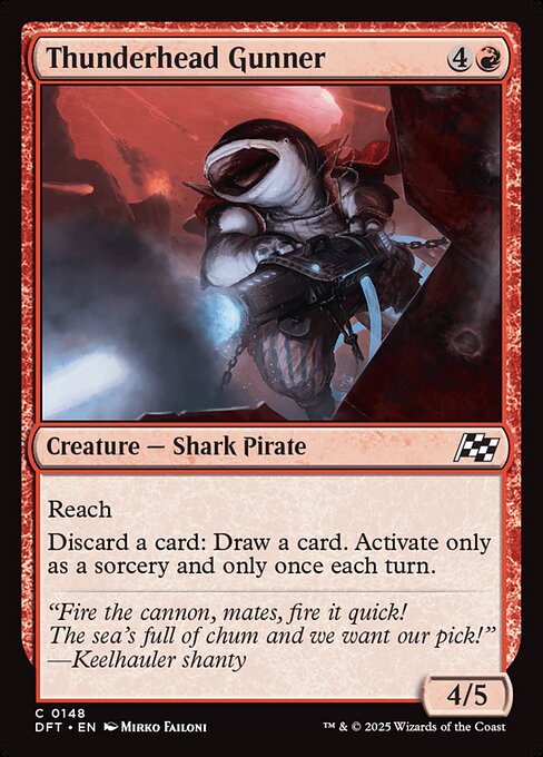 MTG Thunderhead Gunner DFT 148 Regular Foil