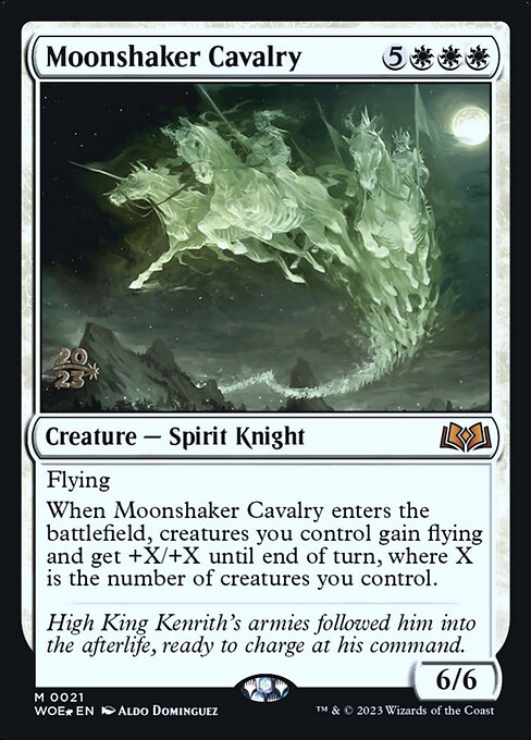 MTG Moonshaker Cavalry PWOE 021s Prerelease Foil