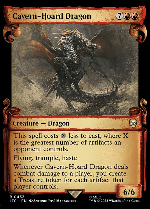 MTG Cavern-Hoard Dragon LTC 433 Alternate Art Nonfoil