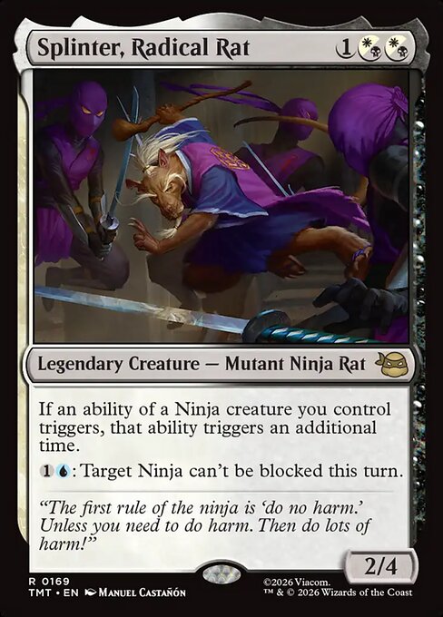 MTG Splinter, Radical Rat TMT 169 Regular Foil