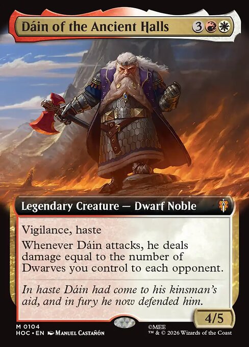 MTG Dáin of the Ancient Halls HOC 104 Regular Foil
