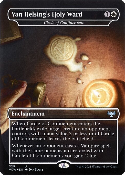 MTG Circle of Confinement VOW 329 Dracula Series Foil front