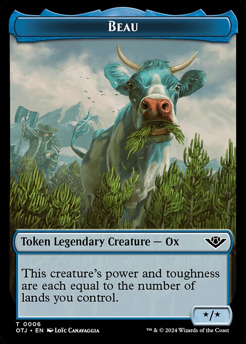 MTG Beau Token OTJ 006 Token Foil