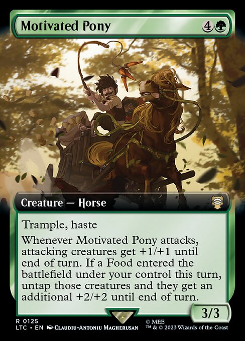 MTG Motivated Pony LTC 125 Extended Art Nonfoil