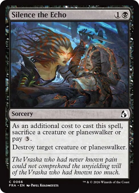 MTG Silence the Echo FRA 066 Standard Foil front