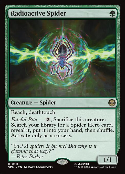 MTG Radioactive Spider SPM 111 Regular Nonfoil