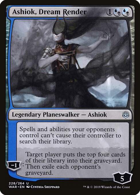 MTG Ashiok, Dream Render WAR 228 Standard Nonfoil front