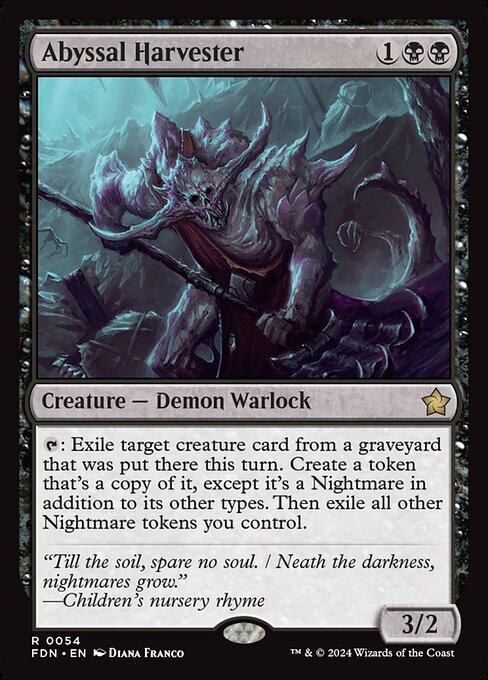 MTG Abyssal Harvester FDN 054 Regular Nonfoil