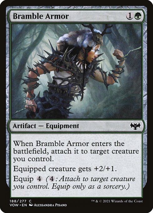 MTG Bramble Armor VOW 188 Standard Foil front