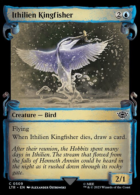 MTG Ithilien Kingfisher LTR 509 Showcase Scrolls of Middle-earth Nonfoil
