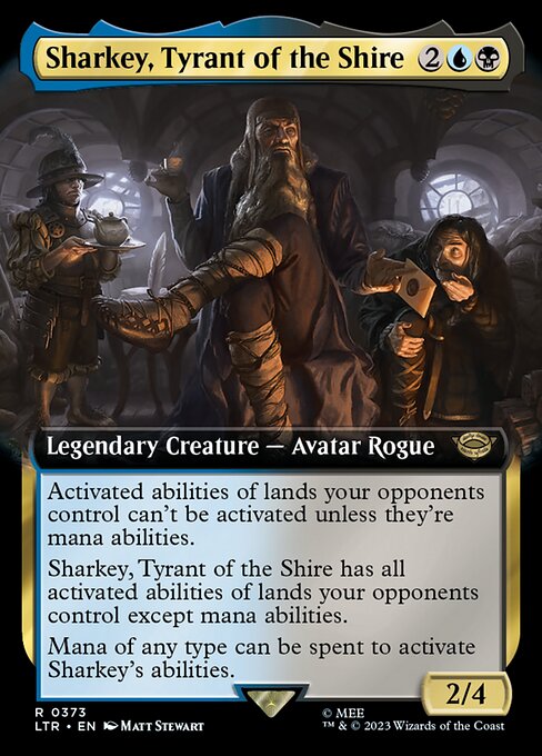 MTG Sharkey, Tyrant of the Shire LTR 373 Extended Art Nonfoil