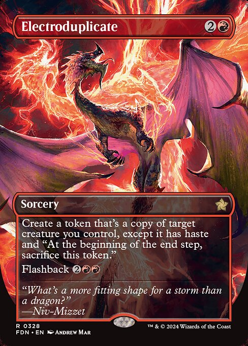 MTG Electroduplicate FDN 328 Borderless Foil