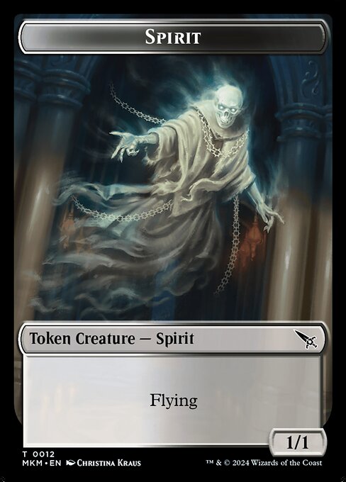 MTG Spirit Token MKM 012 Token Nonfoil