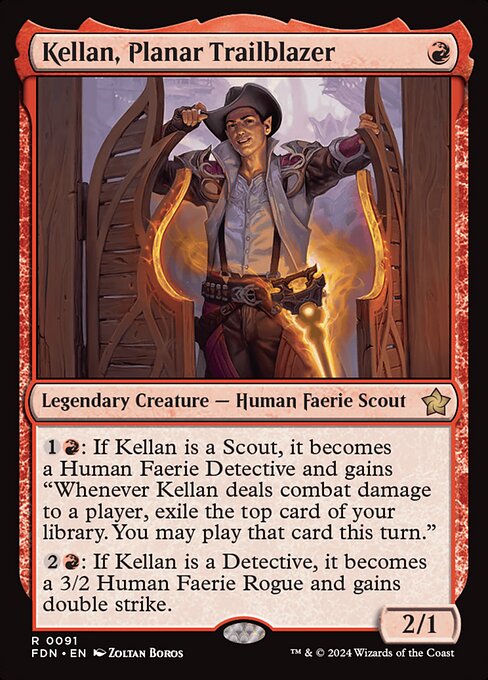 MTG Kellan, Planar Trailblazer FDN 091 Regular Nonfoil
