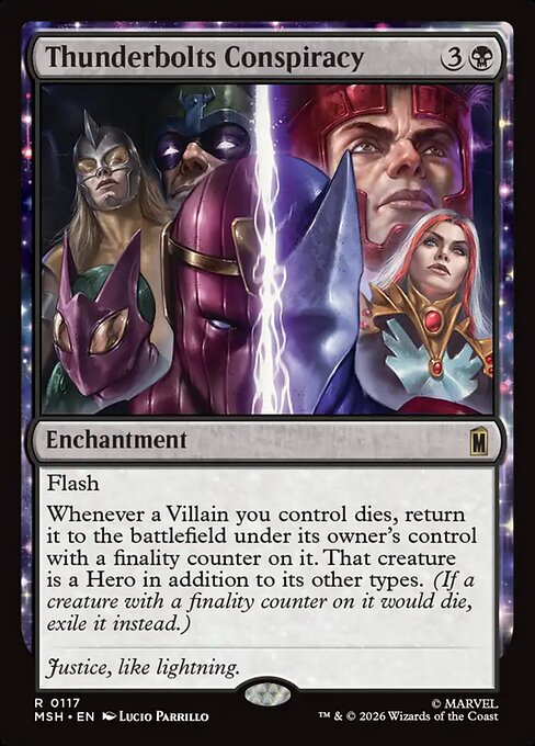 MTG Thunderbolts Conspiracy MSH 117 Regular Foil