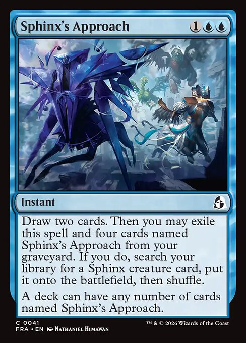 MTG Sphinx's Approach FRA 041 Standard Foil front