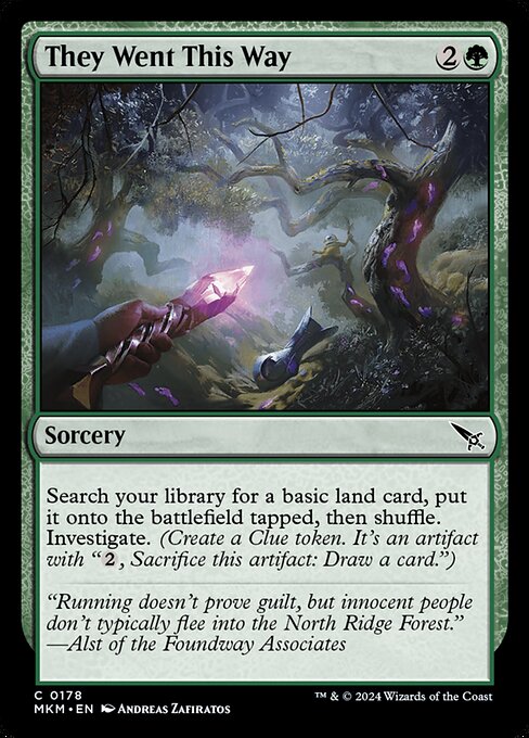 MTG They Went This Way MKM 178 Regular Foil